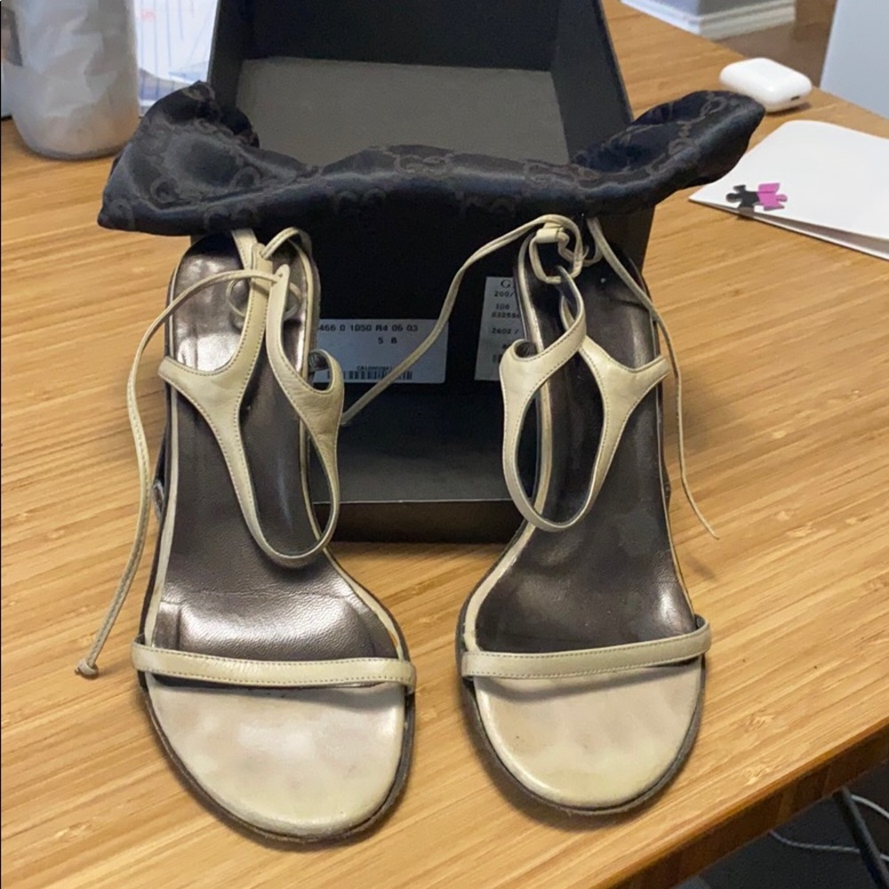 Tan Gucci High Heel Sandal -5B